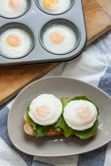 Muffin Tin Poached Eggs