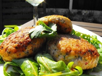 Japanese Fishcakes with Ginger & Spring Onions
