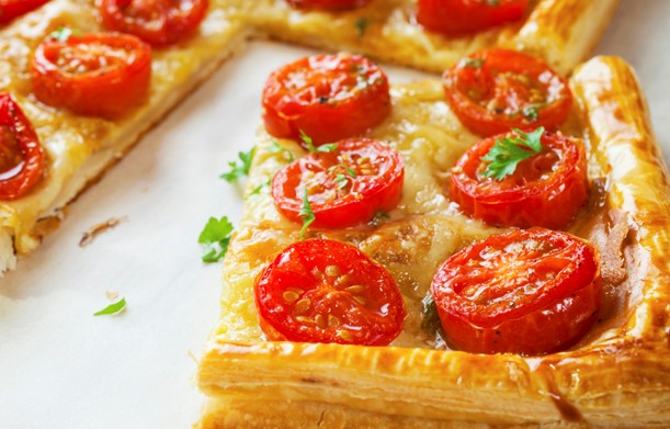 Flaky Tomato & Mozzarella Tart 